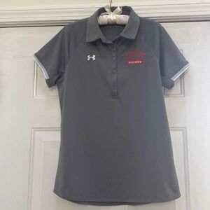 Under Armour Boston University Hockey HeatGear Women's Gray Polo, Size L